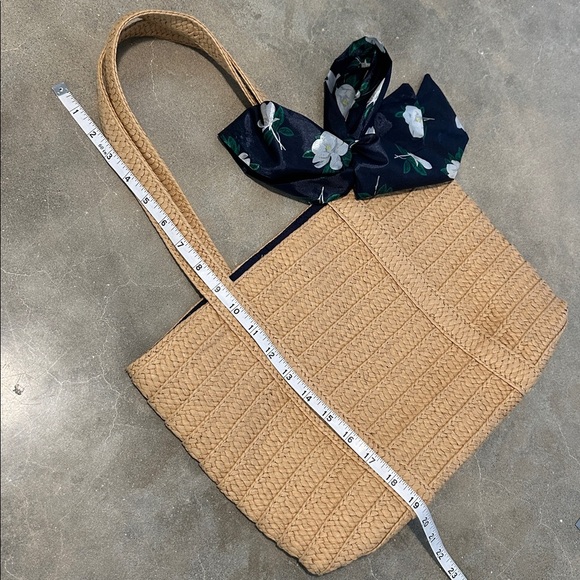 Draper James Straw Bag with Floral Scarf - Picture 8 of 8